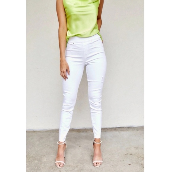 SPANX | Jeans | Spanx Distressed White 